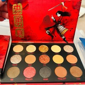 Colourpop x Mulan Disney Eyeshadow Palette & 2 Lip Gloss NEW